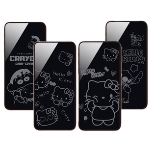 适用苹果17promax卡通息影高清钢化膜16Pro Max可爱带图案iPhone15手机保护膜14Pro防爆贴全屏覆盖玻璃贴潮影