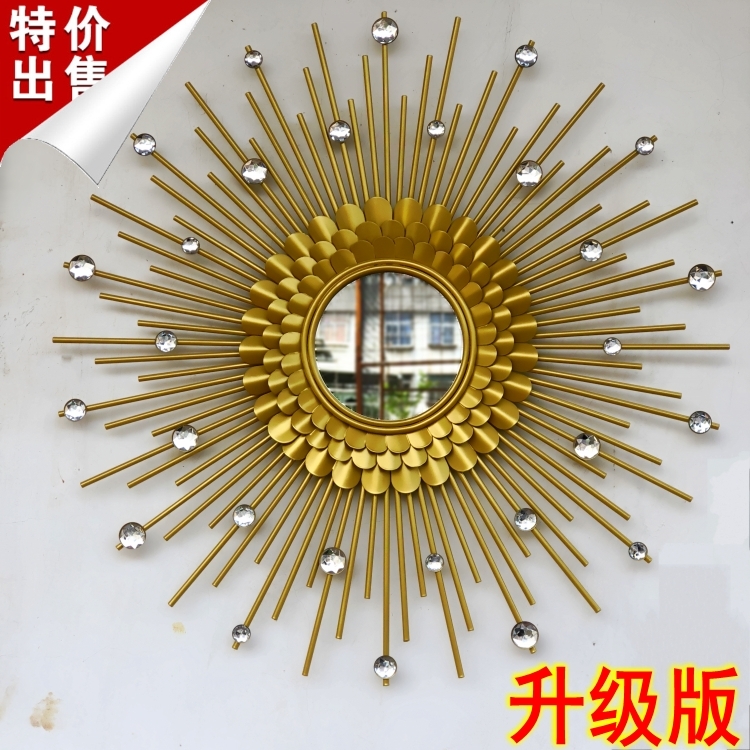 欧式铁艺太阳镜立体壁饰客厅餐厅玄关壁挂墙面轻奢装饰墙床头挂饰