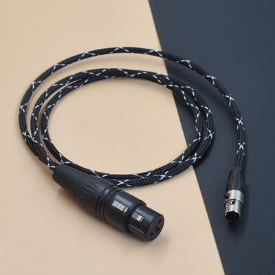莱维特声卡连接线3芯卡侬母转mini XLR得胜mx1魅声t9s kmp600美音秀秀p600迷你卡农线48V卡龙话筒线麦克风线