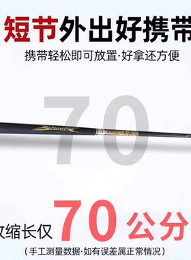 短节溪流杆手竿超轻碳素高碳金乌