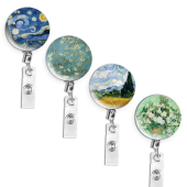 包邮 4件套 可伸缩办公钥匙扣挂件扣易拉扣钢丝绳防丢 自制创意