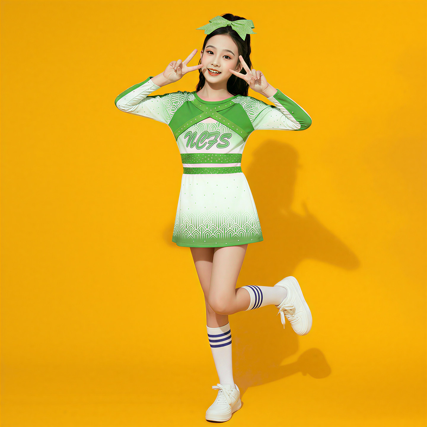 啦啦操舞蹈竞技比赛服运动会健美