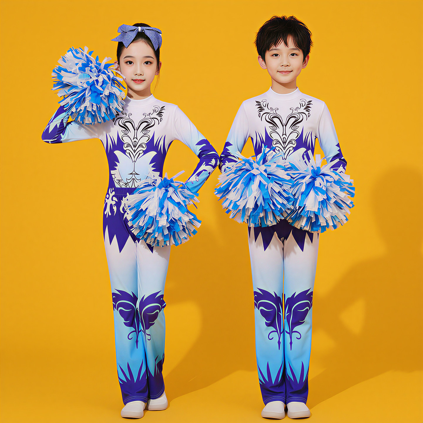 儿童啦啦操服装专业啦啦队比赛服健美操衣服女表演服幼儿园舞蹈服