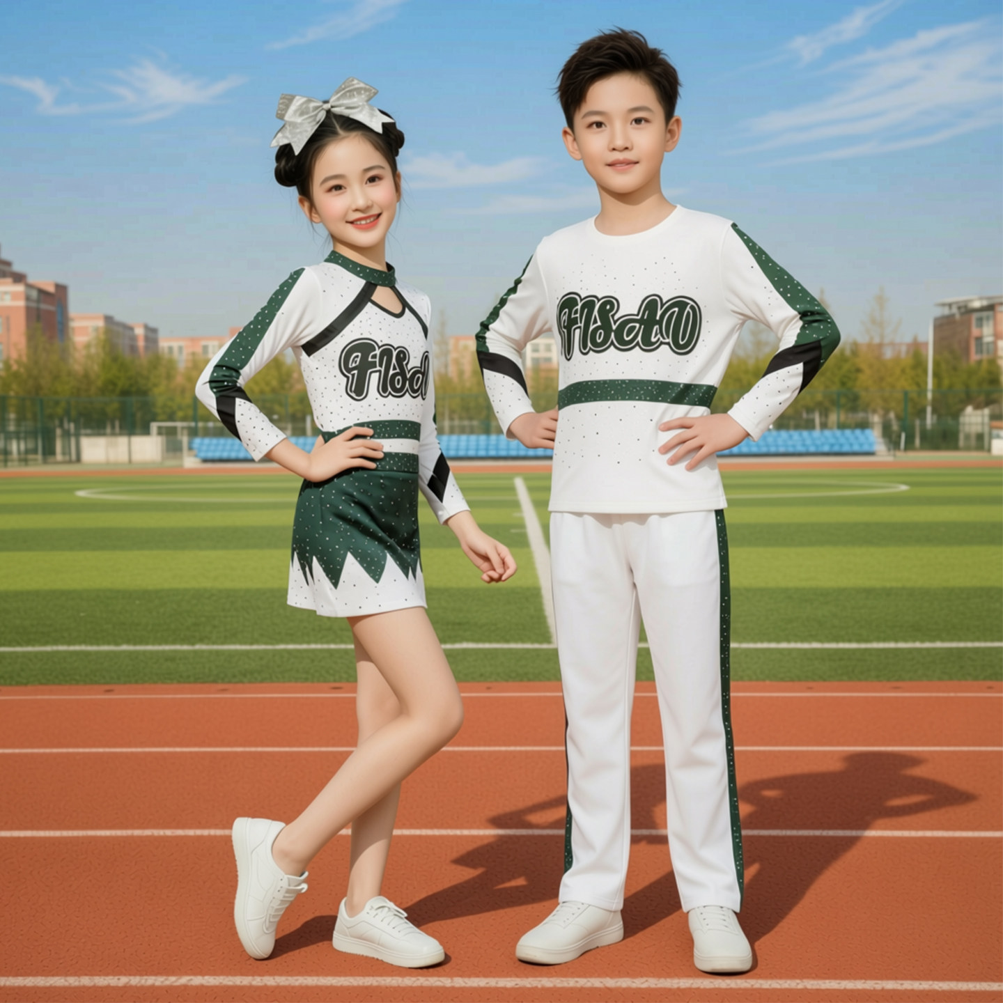 啦啦操服装健美操比赛服女儿童演