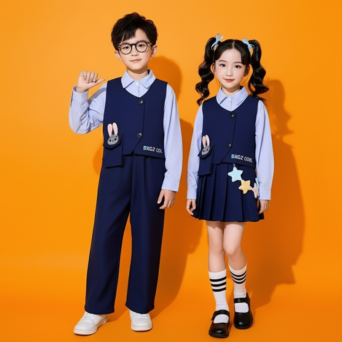 儿童演出服小学生运动会啦啦操