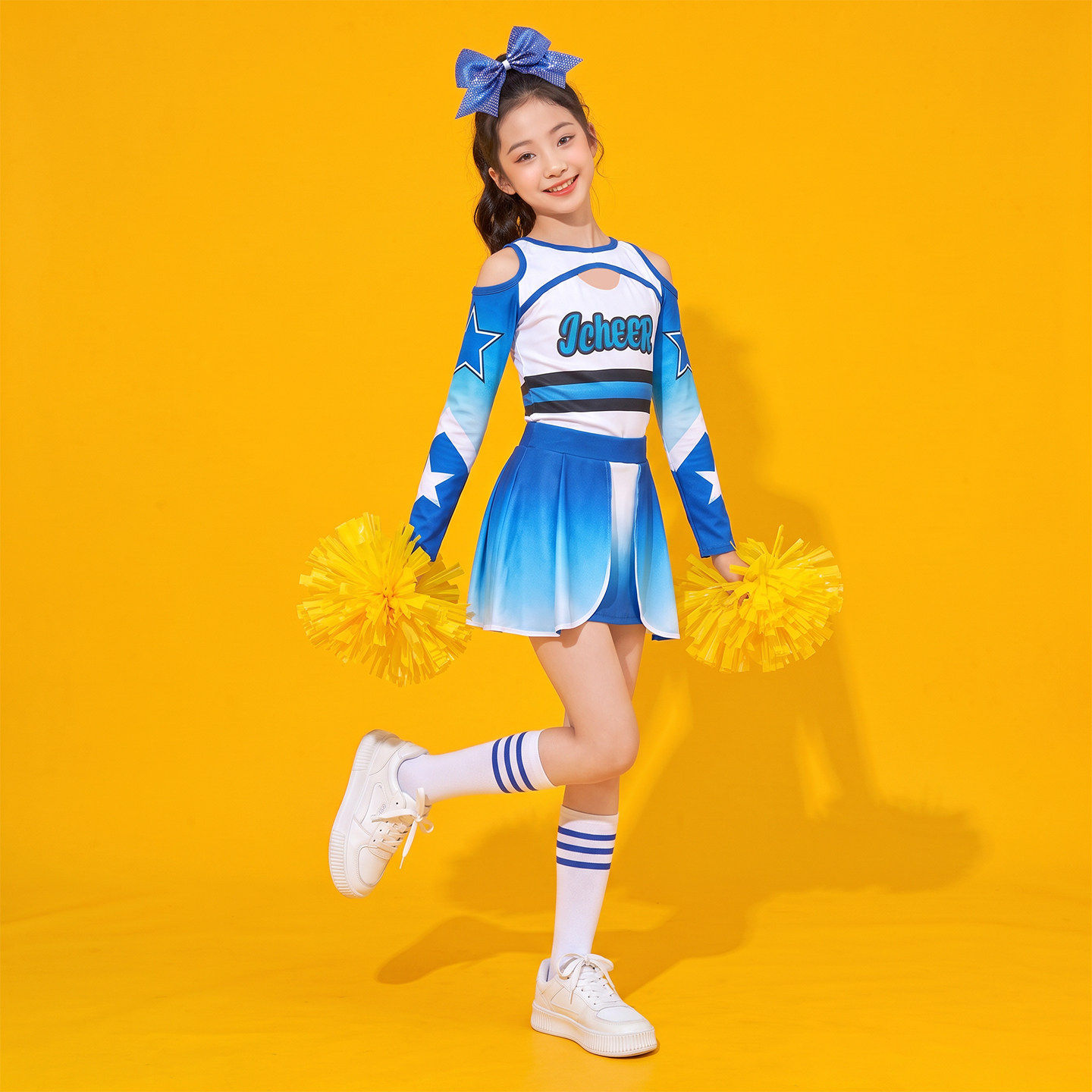 儿童花球啦啦操演出拉拉队表演女