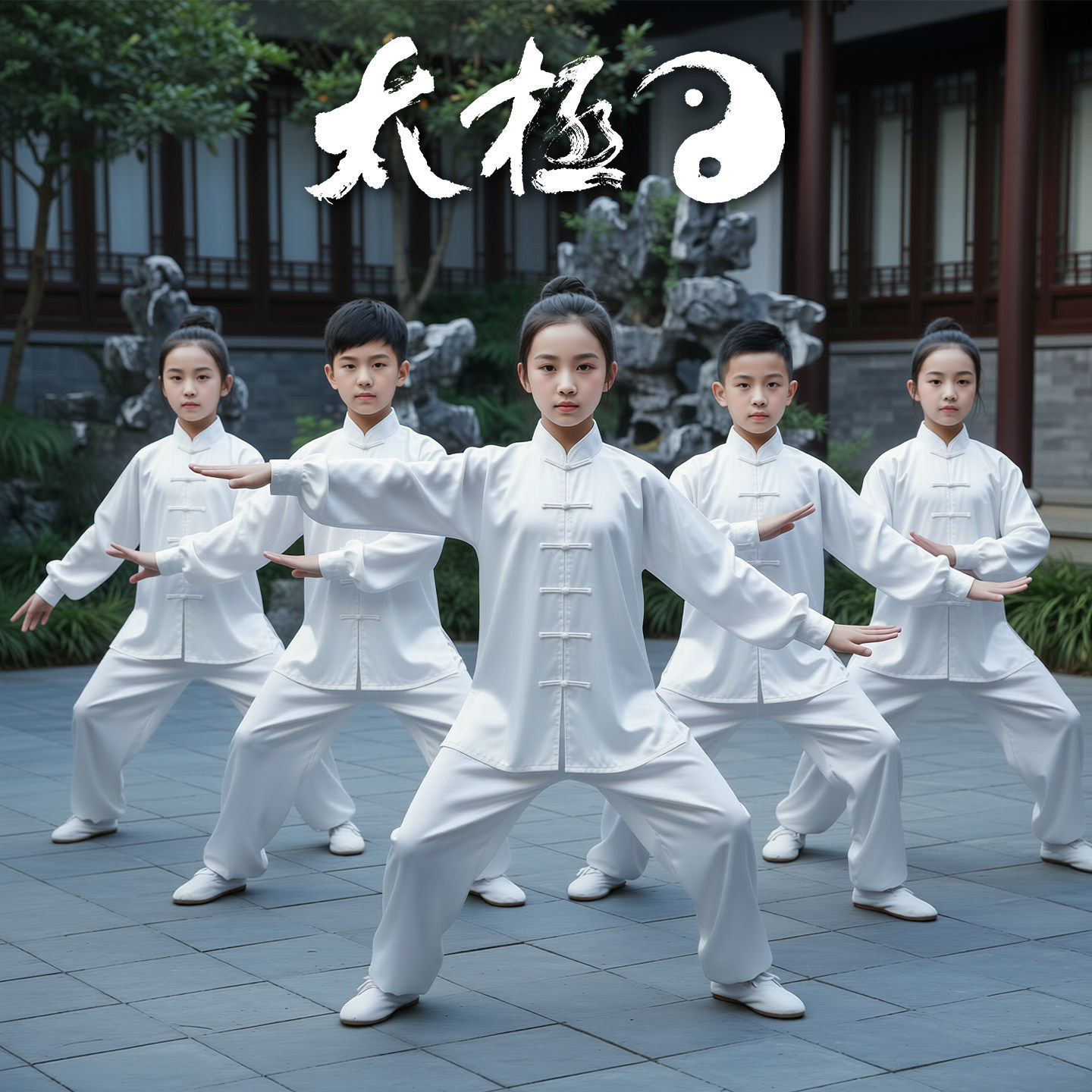 六一男女儿童武术练功服太极拳