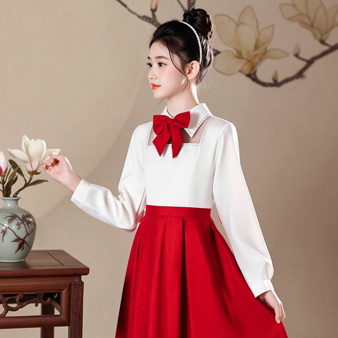 六一儿童爱国合唱红歌演出服男女图片