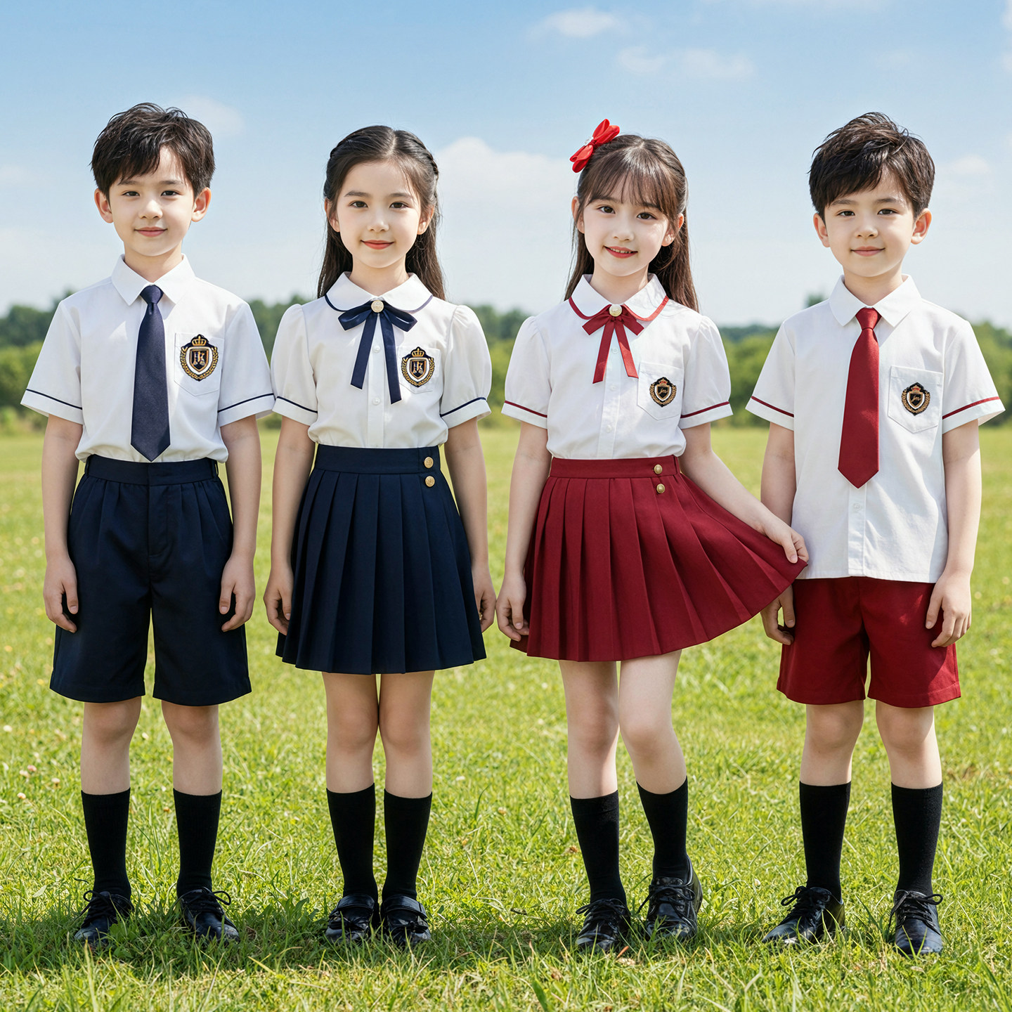 六一儿童合唱演出服夏季幼儿园