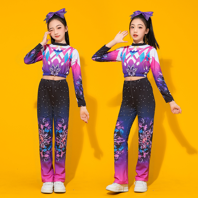 专业啦啦操比赛服装中小学生体操健美操比赛表演服装定制广播体操