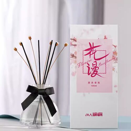 IAA国际香氛花漫系列天然无火藤条香薰持久淡香简约时尚美观摆件
