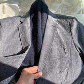 129欧 外套春秋 日常休闲西服西装 叠穿利器 简洁纯棉色雅痞男士