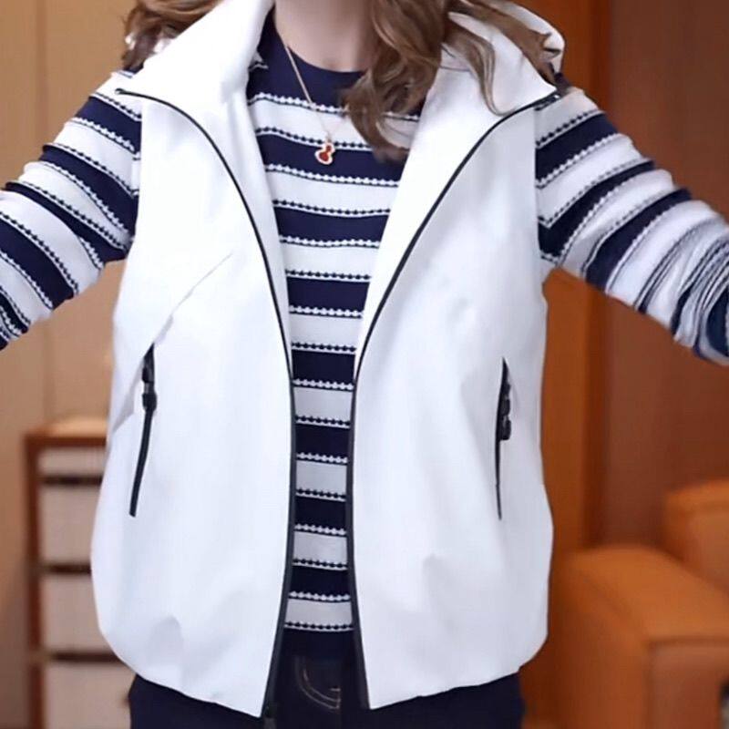 可拆卸帽子马甲女2026新款连帽显瘦韩版宽松马夹坎肩百搭外套潮