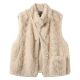 秋冬季 新品 仿水貂马甲仿皮草外套托斯卡纳加厚坎肩环保毛洋气背心