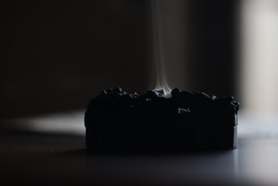 王沁琉璃卧云观石 湖石香炉 古法铸造 沁文房