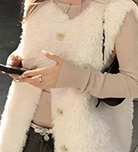 冬季新款印花毛绒棉马甲（建议干洗）Z0203