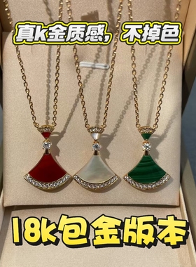 18K包金摆裙小裙子项链女不掉色