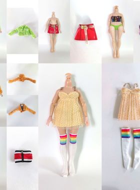 彩虹大姐姐娃衣Blytheob24娃衣裙子适合孙东旭6分小特体azonem