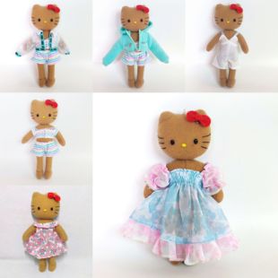 贵妇黑皮长腿hellokitty夏威黑富美日本三丽鸥Kt娃衣裙子裤子鞋子