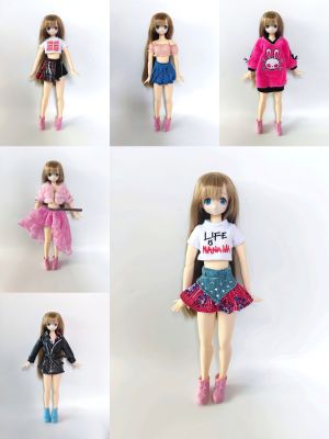 azone1/6 6分娃娃s体m体娃衣连衣裙千禧辣妹 亚文化 y2k换装娃衣