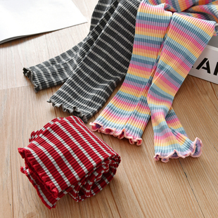 女童长裤外穿春秋儿童秋裤女宝宝打底裤纯棉小孩休闲裤修身弹力