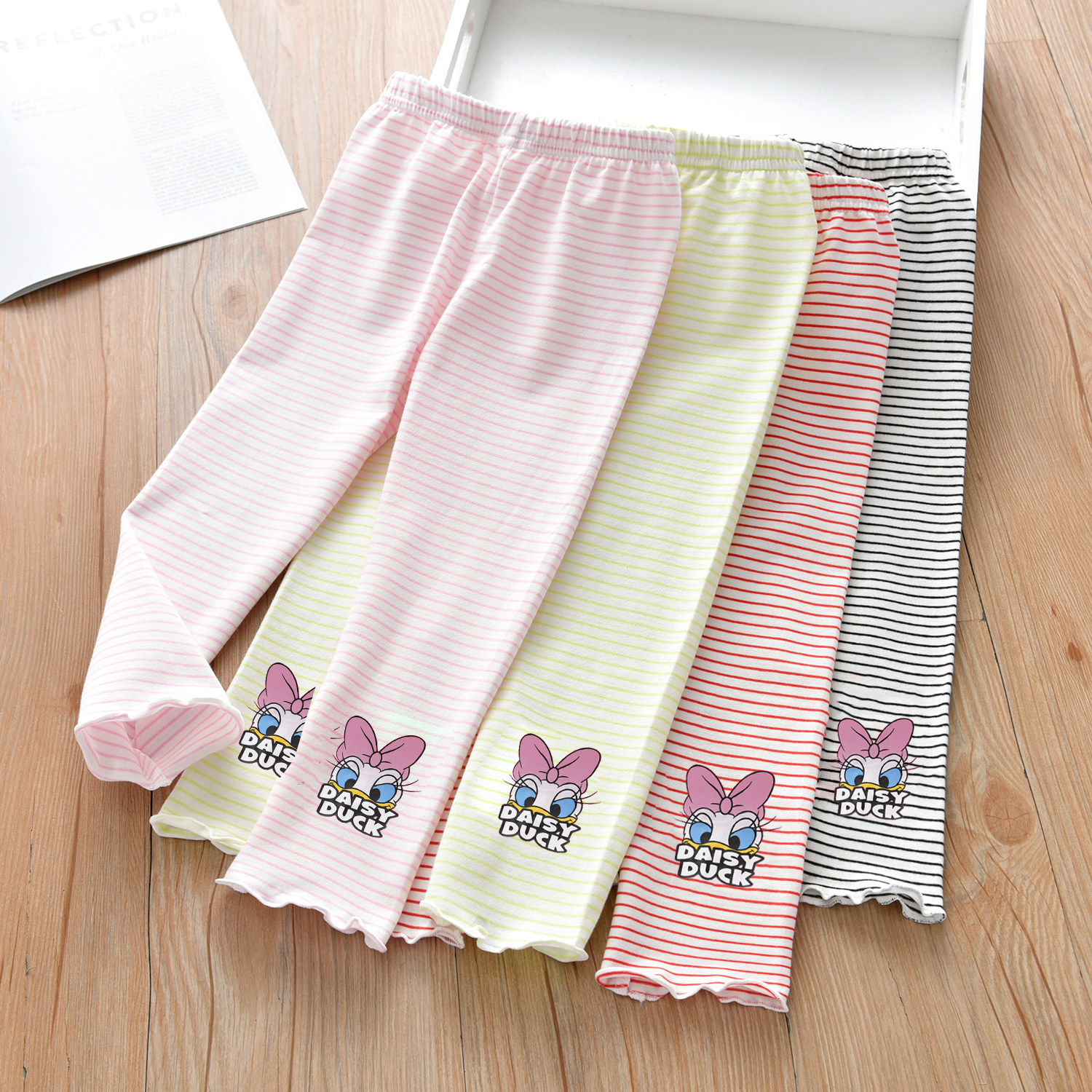 女童长裤秋薄款宝宝打底裤儿童秋裤女宝粉色裤子条纹纯棉修身卡通,童装/婴儿装/亲子装,裤子,淘宝优惠券,粉丝福利购,淘宝优惠卷