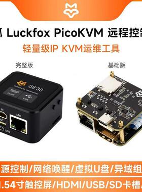 幸狐 PicoKVM 轻量级 IP KVM 运维工具 支持输出HID信号控制设备