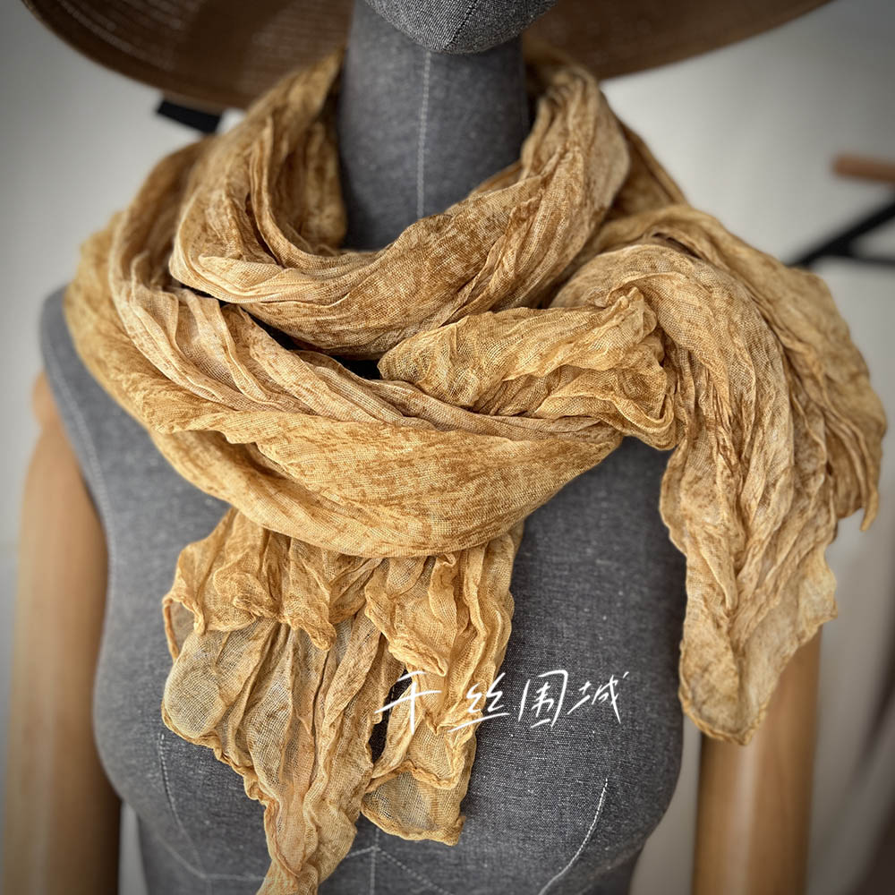 春秋冬扎染韩版男女轻薄围巾