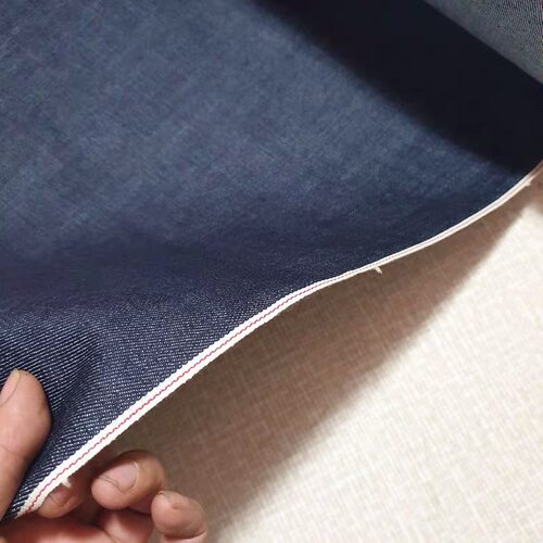 日本进口经典高密精纺特深蓝12OZ赤耳丹宁denim纯棉牛仔布料