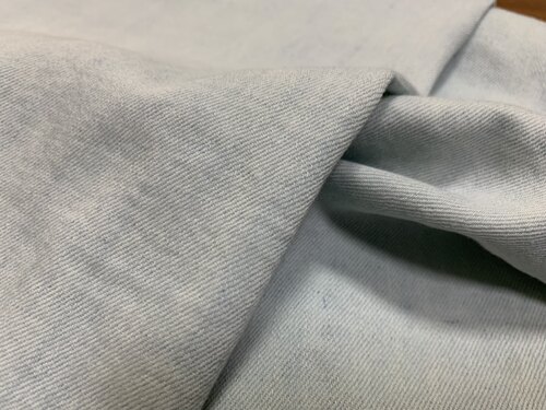 墙裂推荐水洗做旧纯棉牛仔布料高级感338g春夏弹力面料