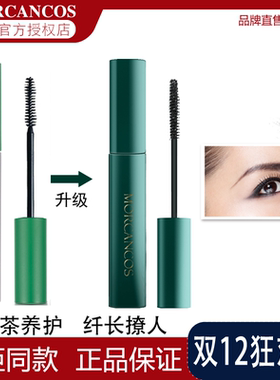 韩国原装进口摩肯绿茶睫毛膏 防水不晕染纤长浓密卷翘 正