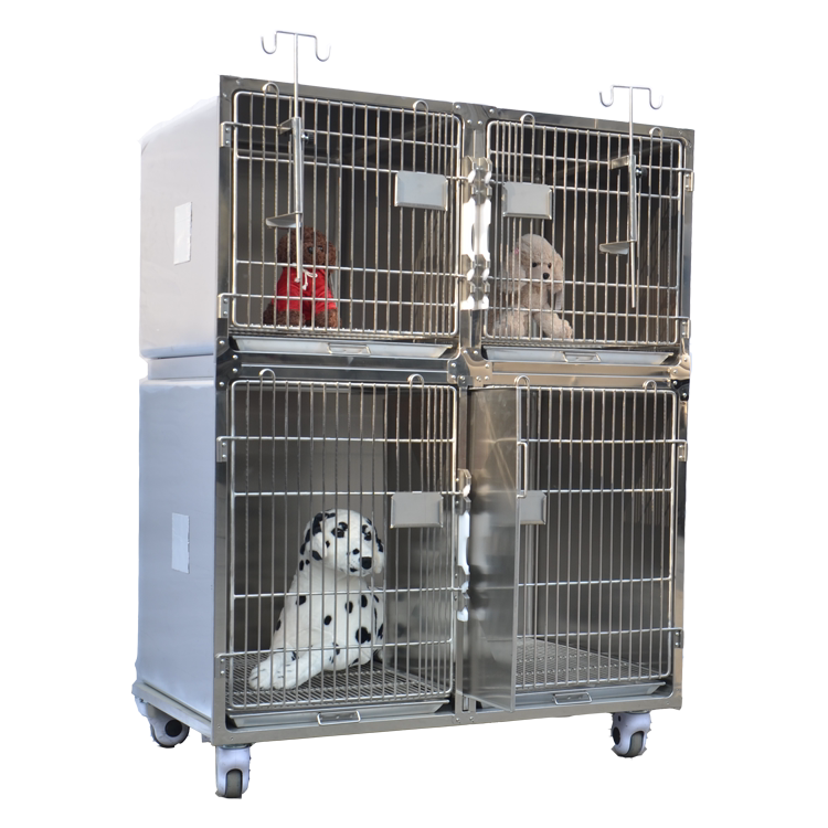 双层4门宠物住院笼加粗加固防咬大小犬猫通用自主设计好用好打扫