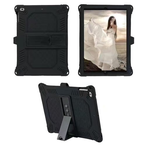 适用苹果10.2寸10.5寸iPad7/8/9A2602保护套9.7寸air1/air2/ipad5/ipad6壳A1822软壳A1893 9.7寸硅胶套支架壳