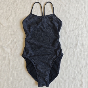 美国T家黑色竞技竞速专业连体泳衣大开背训练比赛抗氯减阻学游泳