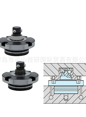 IMAO今尾AMWF40-W-S气动柔性定位器(销子)  (定位套) 按钮型紧销