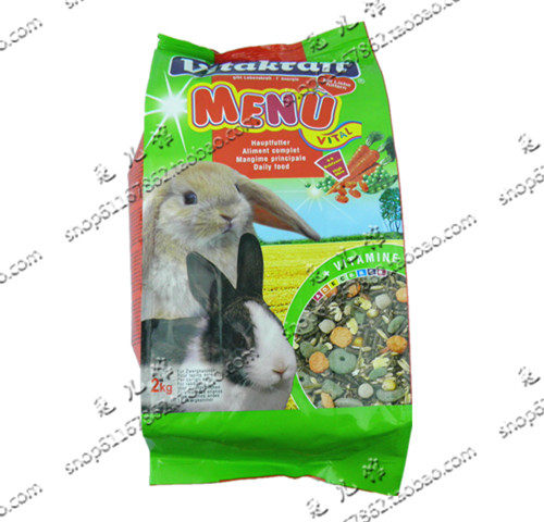 全国包邮 经典兔粮2kg 兔子主食高纤维综合兔粮成兔幼兔 - 封面