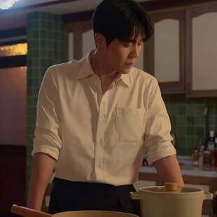 原版韩剧爱情怎麽翻译金宣虎周浩镇同款衬衫上衣白色衬衣男衣服潮