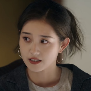 短剧盛夏芬德拉郭宇欣白清枚同款圆圈耳环女轻奢高级设计气质耳饰