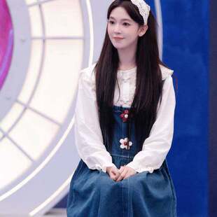 原版乘风2026陈瑶浪姐同款牛仔洋装夏季花朵抱婴袋裙子女衣服潮