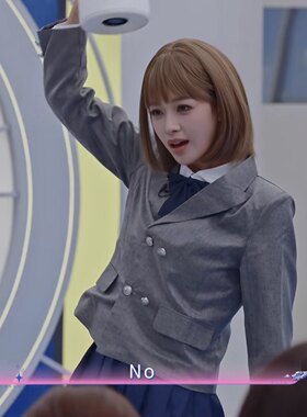 欧洲浪姐7乘风2026孙怡同款西装外套春秋v领西服上衣短裙女衣服潮