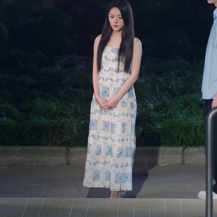 原版骄阳似我赵今麦聂曦光同款吊带连衣裙夏季碎花无袖裙子衣服潮