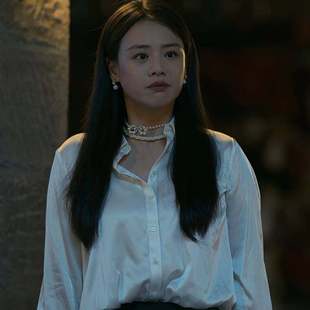 原版人之初马思纯吴飞飞同款衬衫上衣翻领白色衬衣半身裙女衣服潮