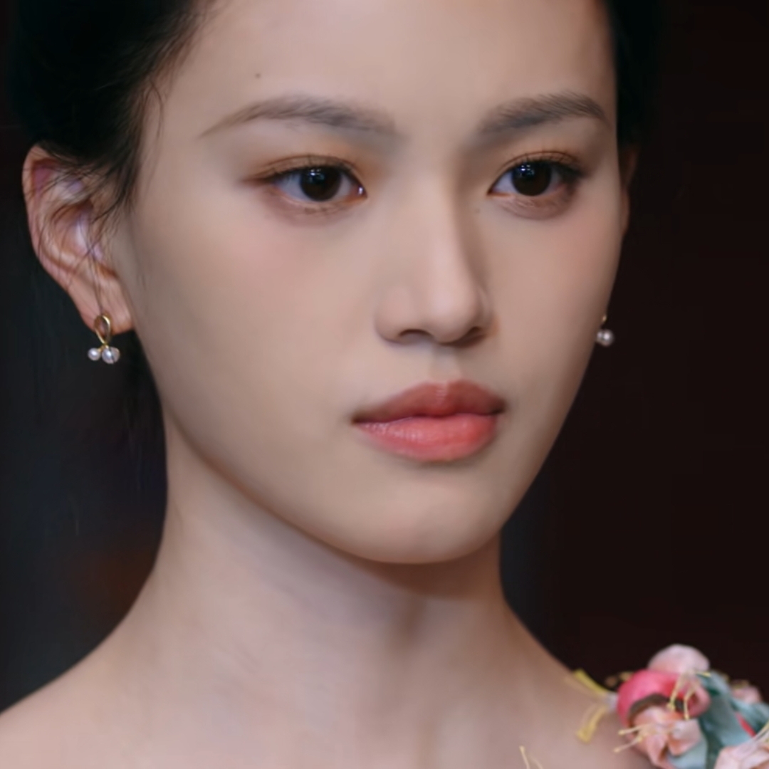 二重赋格沈羽洁秦月白同款耳钉女