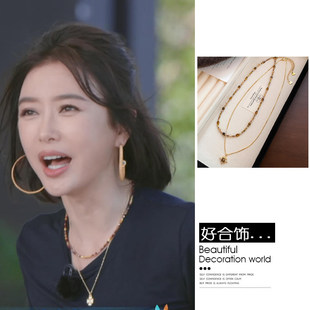 原版亲爱的客栈2026秦岚同款项链芒星虎眼石时尚休闲个性风潮女饰