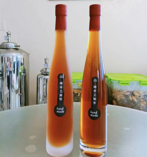 新款375ml500ml女人花玻璃空酒瓶红酒葡萄酒洋酒米酒自酿酒瓶密封