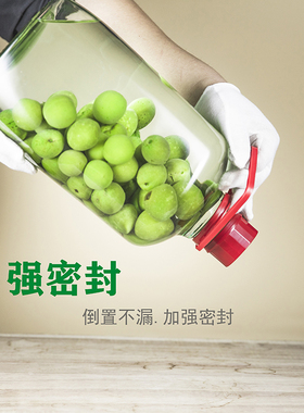 新款5000ML10斤装玻璃泡酒瓶 人参白酒瓶泡酒密封罐果酒瓶红酒瓶