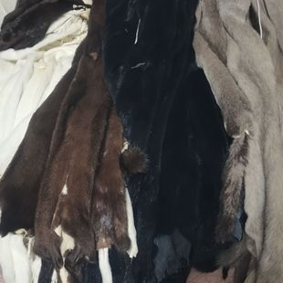 辅料 内胆围脖护膝 特价 整张微残次水貂皮原料DIY手工皮料修补服装