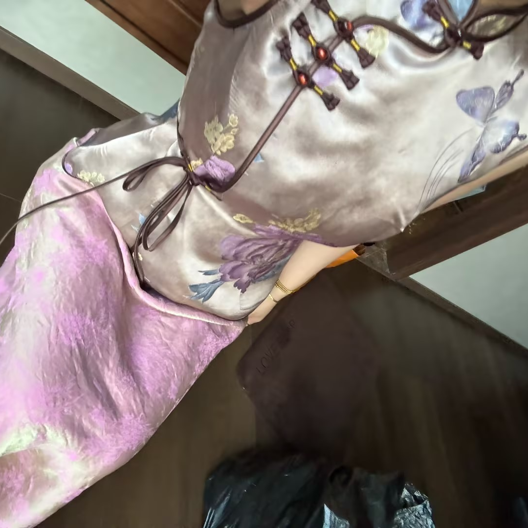 画报夫人原创高级重工人丝上衣国风荡领套装只为牡丹
