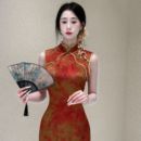 胭脂花香 画报夫人原创自制改良夏季 显瘦中式 国风女装 旗袍