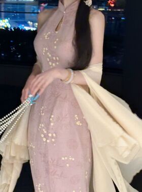 画报夫人原创自制新款仙气显瘦带金粉闪闪蝶扑系列外套